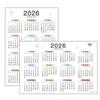 Calendário de Parede Grande 2026 Lista de Tarefas Agenda Organizador Diário Anual Planejador Anual Folha Planejadora de 365 Dias