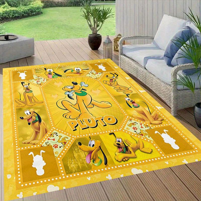 1pc Disney Cartoon Characters Pattern Carpet Area Rug Non-slip Carpet Hand Washable Floor Mat Suitable For Living Room Bedroom Home Decor Ro
