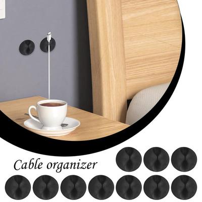10Pcs Mini Cable Winder Organizer USB Charging Cable Clip Desk Tidy Organiser Wire Cord Holder Protectors In Office Home Cars