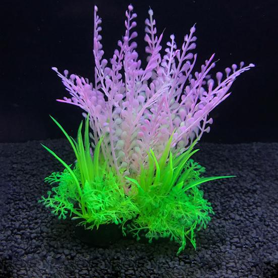 Aquarium Dekoration Hohe Simulation Dekorativ Farbecht Künstliches Wassergras Aquarium Dekoration für Heimdekor