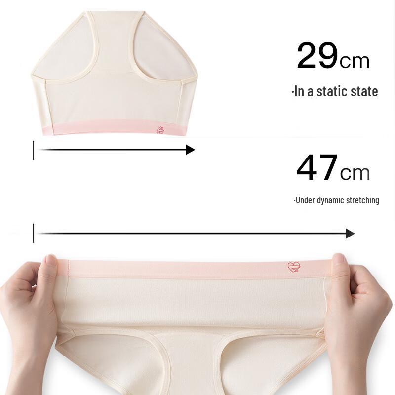 Yimian Women's 7A Antibacterial Pure Cotton Seamless Briefs 3-Pack