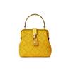 New Kate Spade Locket Leather Portable Crossbody Bag, Shoulder Bag Small Women's Yellow PXRUB217-724