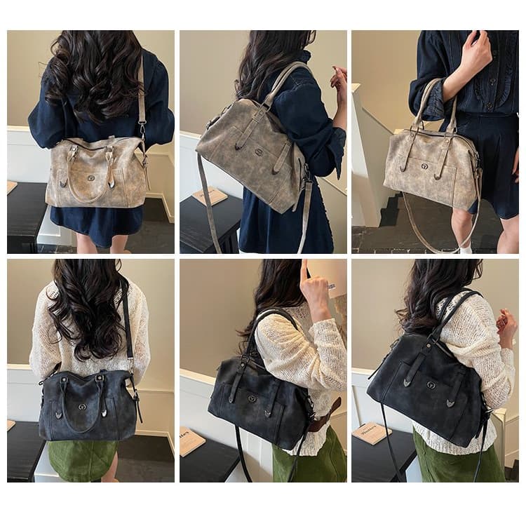 Retro old tote bag women's messenger bag