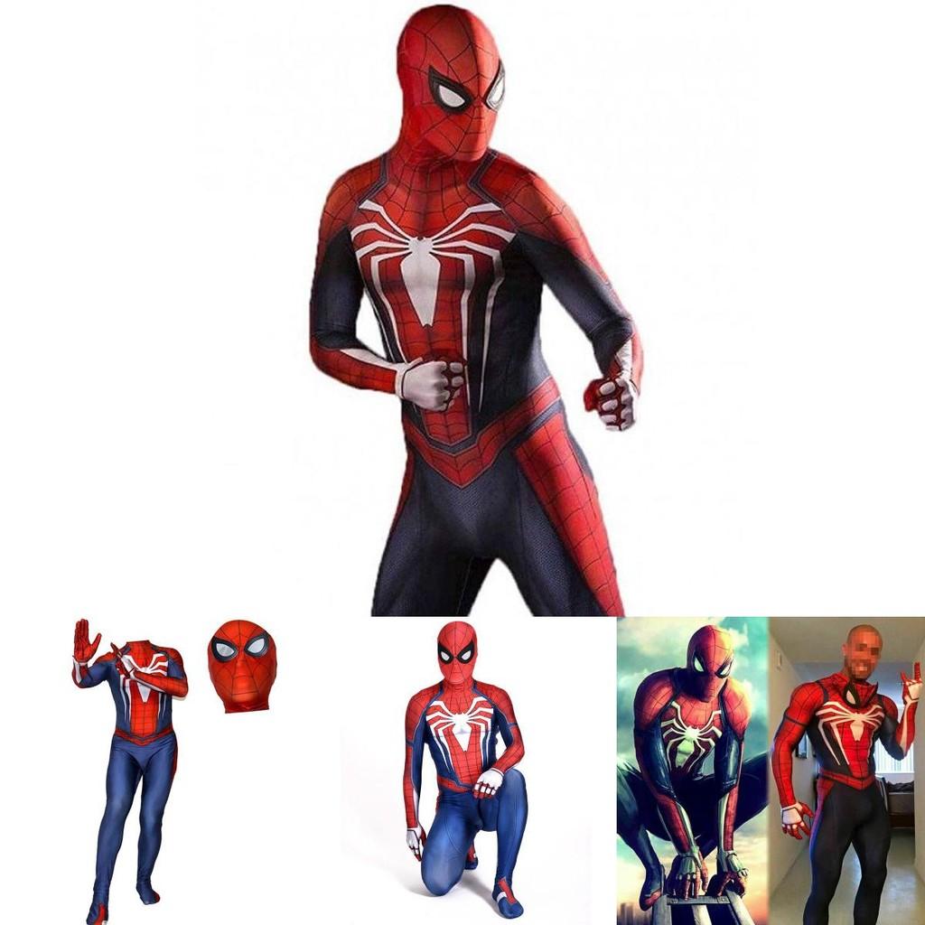 Ps4 Insomniac Spider-man Cosplay Costume 3d Print Adult Kids Spidey Zentai Suit With Exquisite Workmanship And Breathable Lycra Material