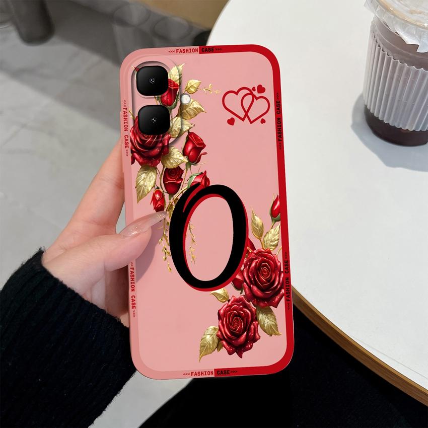 Pretty Flower Letter Pattern Case For Infinix Smart 10 9 8 7 Plus GT 30 20 10 Zero 30 Phone Cover Soft Matte Silicone Dustproof Shell For Infinix Capa
