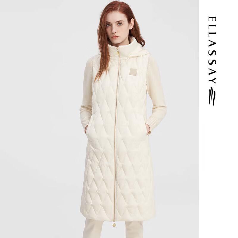 ELLASSAY Women's Simple Panel Down Jacket (EWW344L00900)