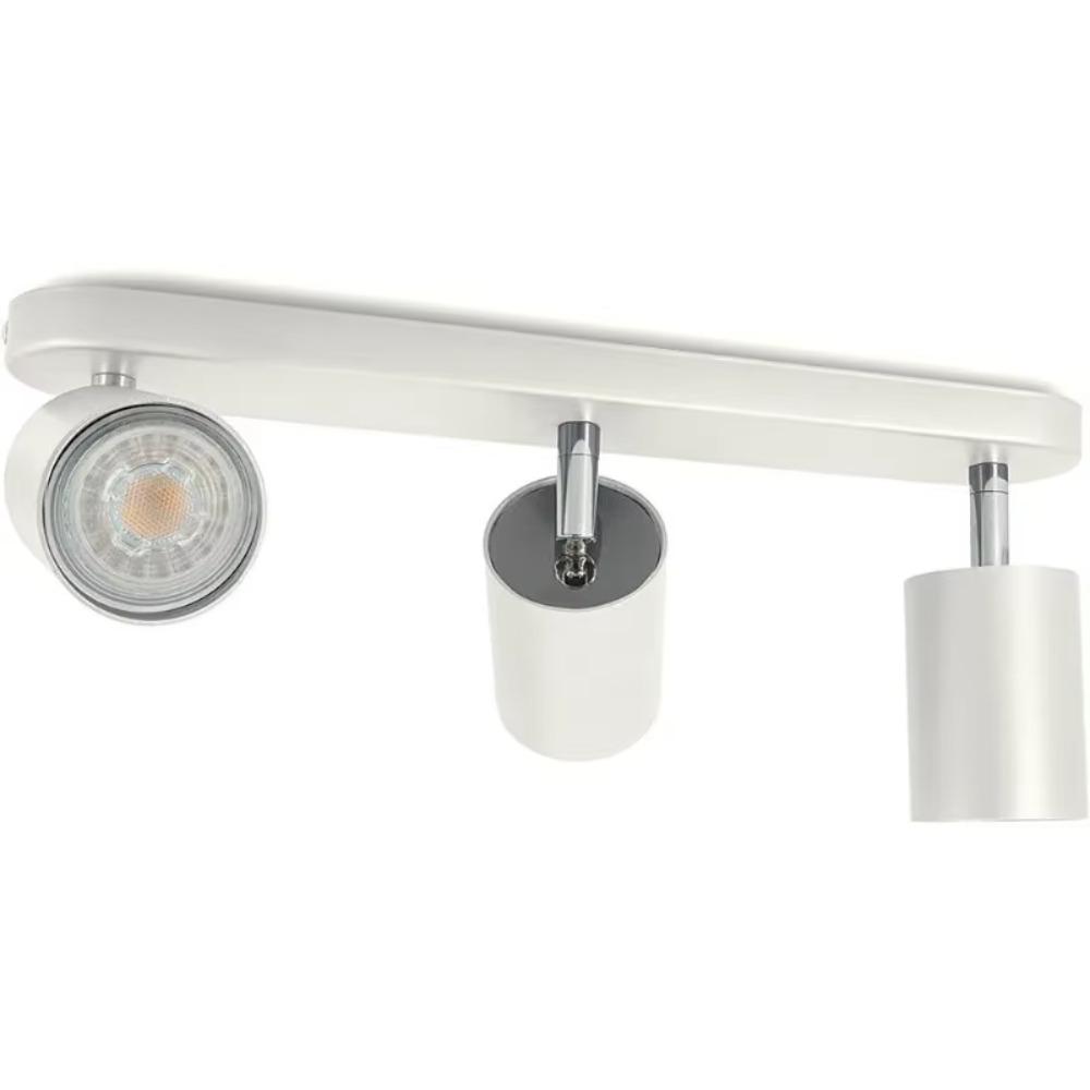 JOYINLED 1/3/4 Heads LED Track Light Fixture GU10 Track Lighting Wall Lamp Rail Spotlight Kitchen Clothing Store Ceiling Light