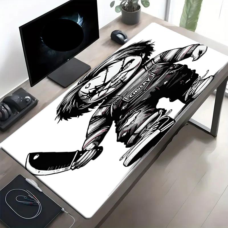 Bride of Chucky Print Mouse Pad, Anti‑Slip Desktop keyboard Mat, for PC Laptop Gaming Working Daily Use, Cool Festival Surprise Gift