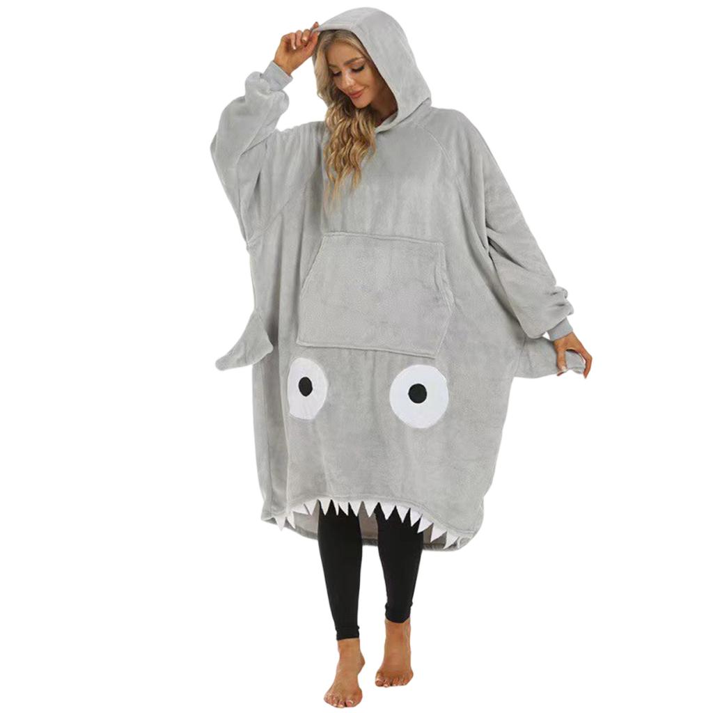 Men's And Women's Hoodies, Blankets, Couple's Pajamas, Warm Home Animals, Extended Wide Pajamas