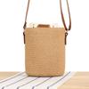 2025 Women Fashion Leisure Handmade Woven Handbags Wooden Beads Handle Bucket Bag Lady Trendy Shoulder Beach Bags