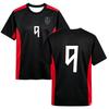 2 Piece New Haaland Norway & Number 9 Fan Football Jersey T-Shirt Family Matching Set Breathable Special Kit for Adults Children