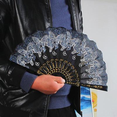 Ancient Style Chinese Folding Handheld Fan - Portable Summer Cooling Fan for Dance & Strolling