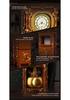 High-Density Retro Pendulum Clock Compatible with LEGO Model Assembly, Nostalgic Gift for Men and Women