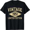 Vintage 1951 Limited Edition Year Of Birth Birthday T-Shirt