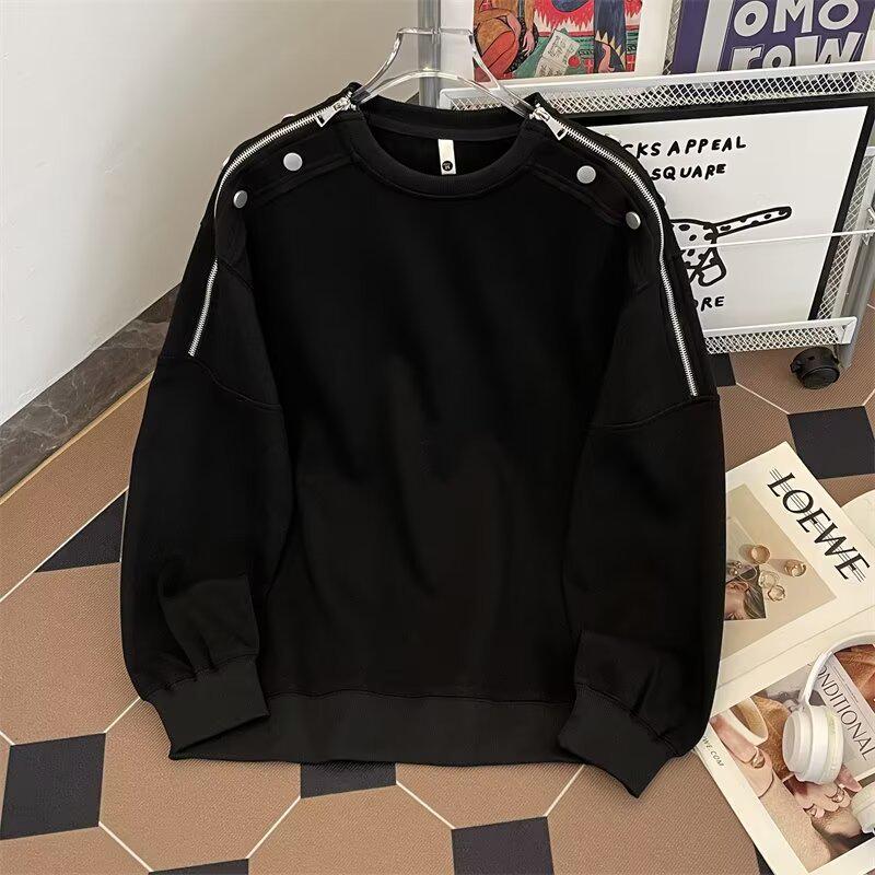 

Men s Retro High Street Hoodie - Spring/Autumn 2024 Trendy Niche Design XL чёрный