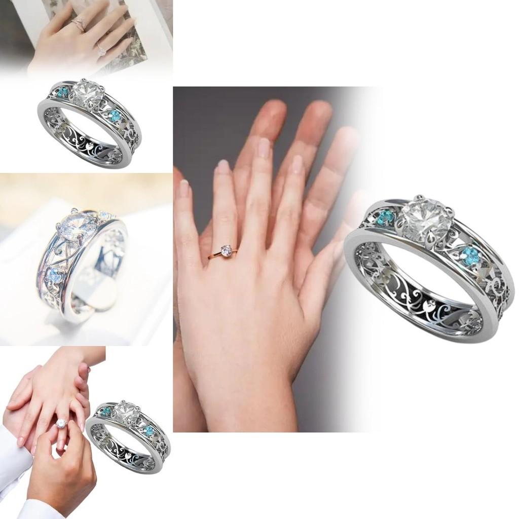 Vintage Inspired Brass Steel Ring Featuring Blue Sapphire And Cubic Zirconia For Fashion Lovers