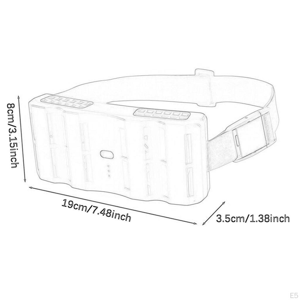 Portable Waist Fan Adjustable Belt Rechargeable Powerful Wind Practical Wearable for Travel