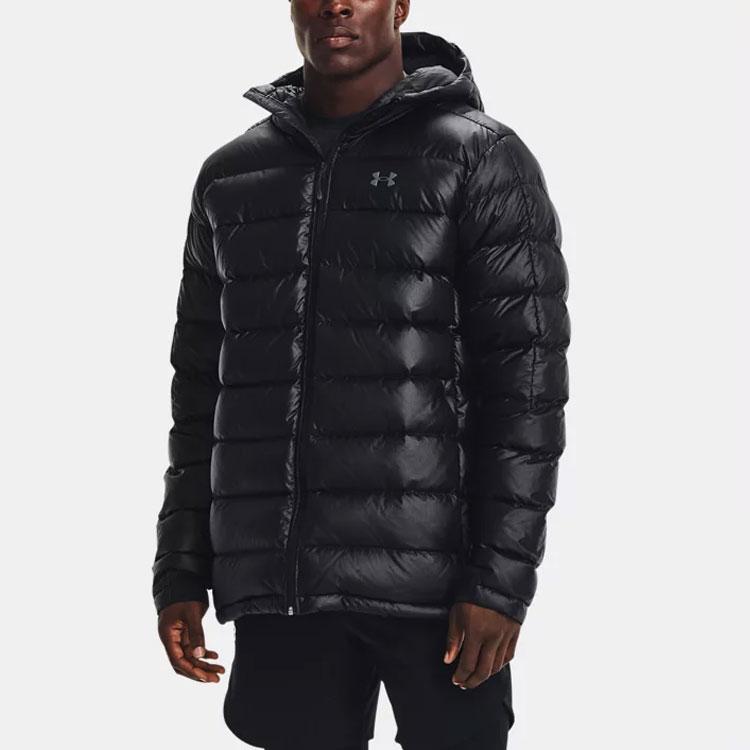 Under Armour Waterproof Training Sports Woven Down Jacket Men Outerwear Black 1364889-001