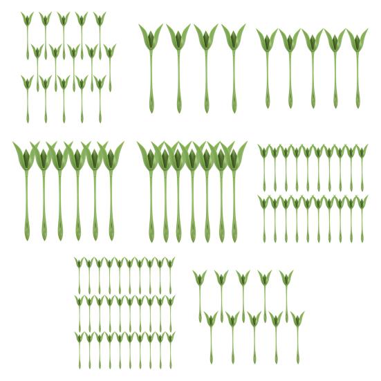 4/5/6/7/10/15/20/30 Stück Rosen-Serviettenhalter Grüner Stiel Blume Serviettenhalter für Abendessen Hochzeitsfeier Hotel Restaurant Esstischdekoration