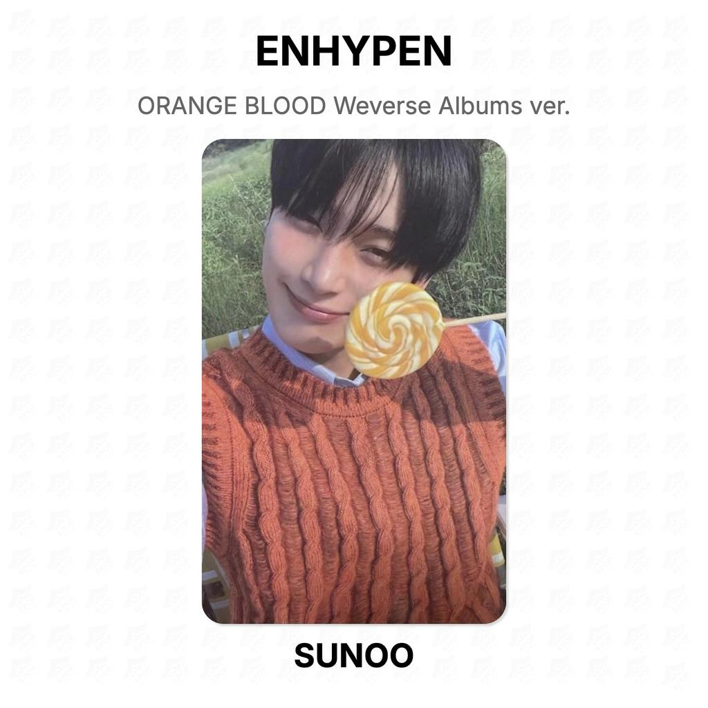 ENHYPEN ORANGE BLOOD Weverse Albums ver. Fototessera ufficiale