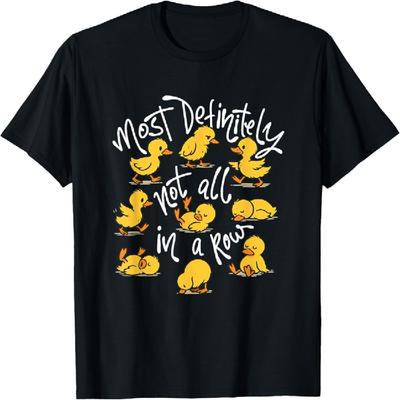 Certainement pas tous à la queue leu leu - T-shirt sarcastique pour amoureux des canards