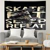 Tapisserie avec Impression Skateboard, Toile de Fond, Installation Facile, Idéale pour Chambre à Coucher, Bureau et Salon, avec Décor Mural Esthétique.