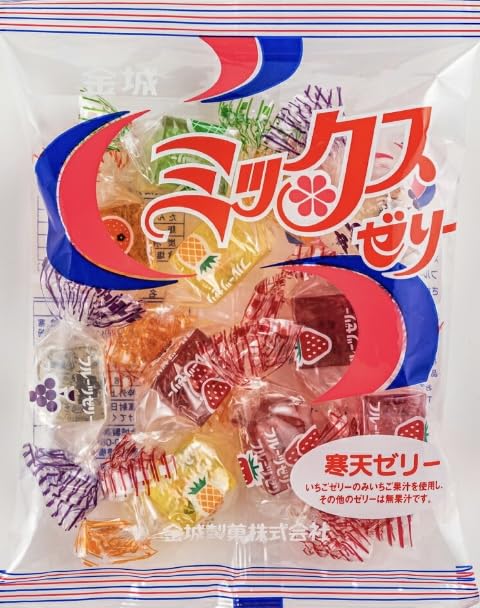 3 bucăți de jeleu mixt Kinjo Seika x 125g, aromă Tsuyamaya Seika Kyoho x 215g, jeleu de hortensie Maruichi Seika x 110g, sortiment de jeleu de agar pentru compararea gusturilor
