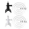 Adjustable Stainless Steel Hose Clamp Hoop Pipe Poles Mount Bracket Worm Gear