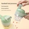 Electric Handheld Vegetable Chopper & Garlic Masher - Portable Kitchen Slicer & Cutter