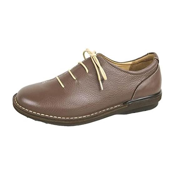 

[Moonstar] SLOW FACTORY Women s Leather Shoes, Lace, Black, Brown, Genuine Leather, Casual, Stylish, Lace-up Leather Shoes, Laced Shoes, Made in