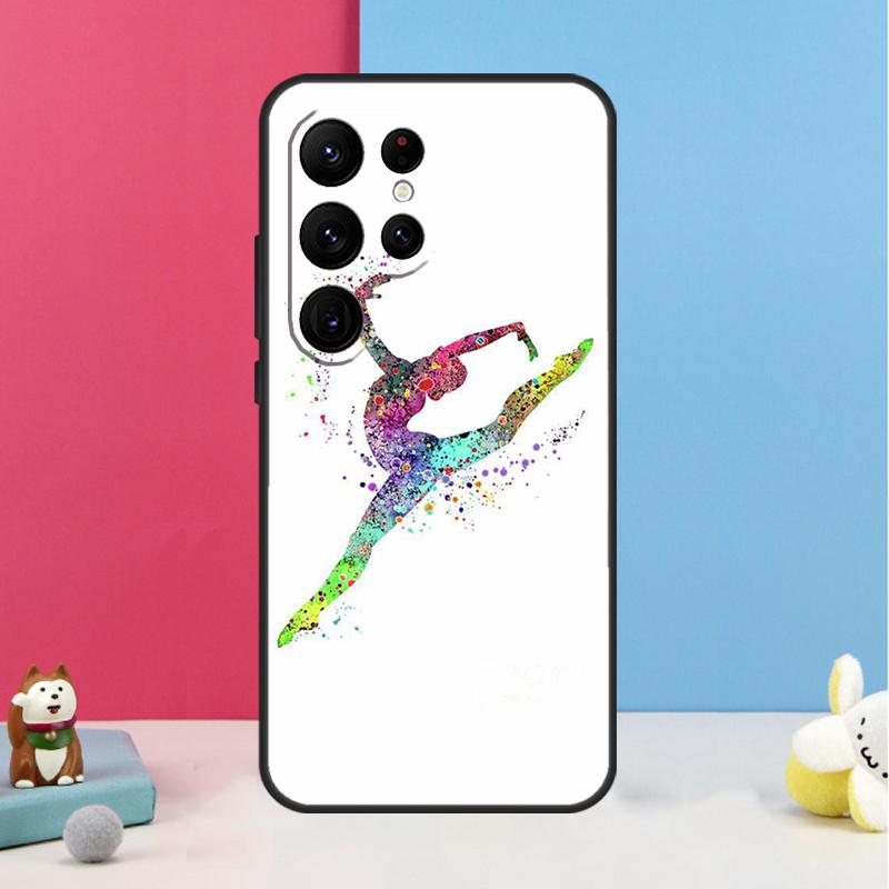 

Gymnastics Oil Painting Case For Samsung Galaxy S25 S26 Ultra S20 S21 S22 S23 S24 S10 Plus S25 FE Back Cover Shell Galaxy S20