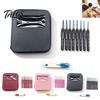Crochet Starter Set 1 Hook Kit, 8 Sizes 2.5mm-6mm Yarn Knitting Silicone Grip with Storage Case , Soft TPR Handle Needle & Scissors