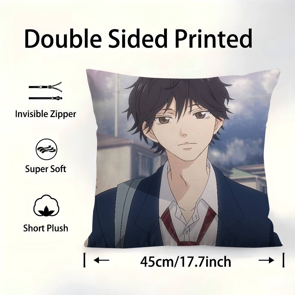 Blue Spring Ride Personalized Pillow Dust Cover Bedroom Kids Party Decoration Pillowcase Birthday Children Gift
