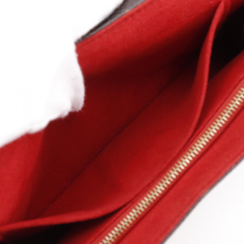 LOUIS VUITTON Sun Praseed Shoulder Bag M43713 Slys Brown / red Monogram canvas Women Used