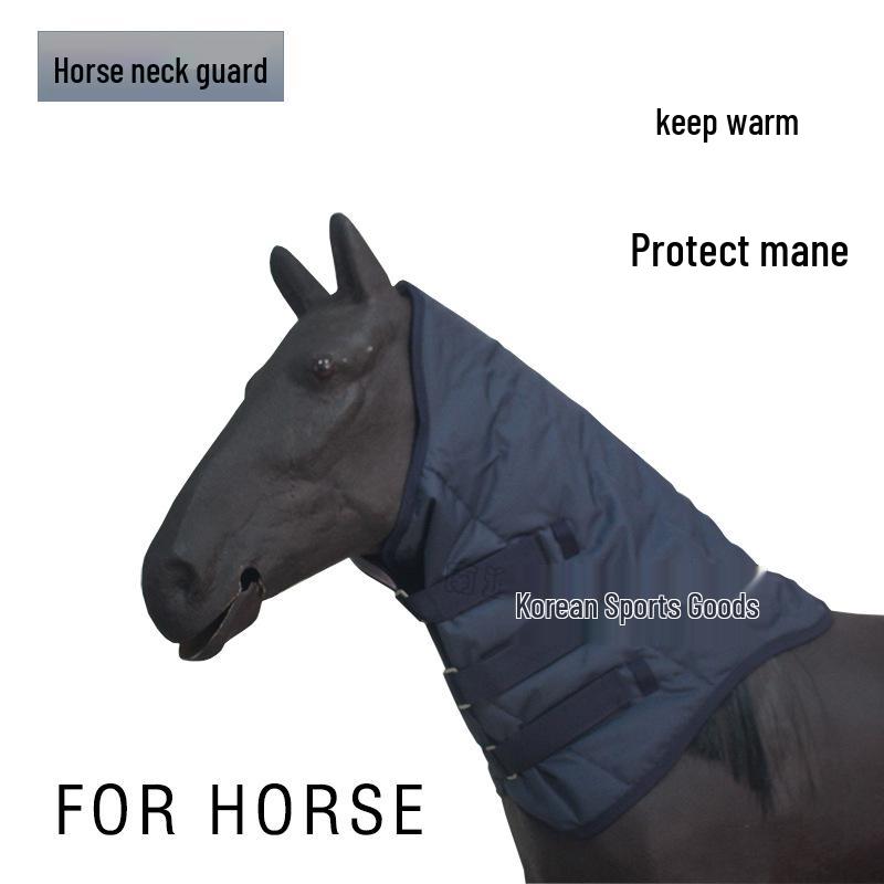 

Winter Horse Neck Gaiter with Soft Cotton Mane Protector NTFAIRLY HORSE