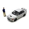 BM Creations Mitsubishi Lancer Evolution IV Custom ID White Figure Included Scale Model Kit 64B0095 1/64