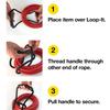 Heavy-Duty Storage Straps Hook and Loop Extension Cord Organizer With Rubber Handle Cord Wrap and Holder for Home Use