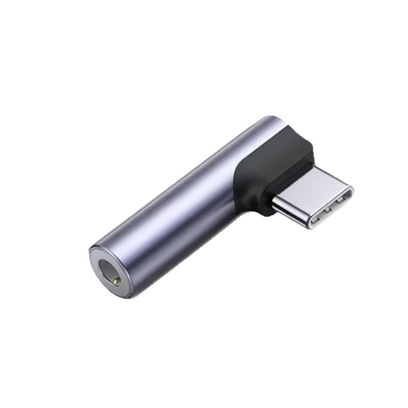 Headphone Audio Adapter Converter Type C To 3.5Mm Jack Elbow L-Type For Cellphone Android Huawei