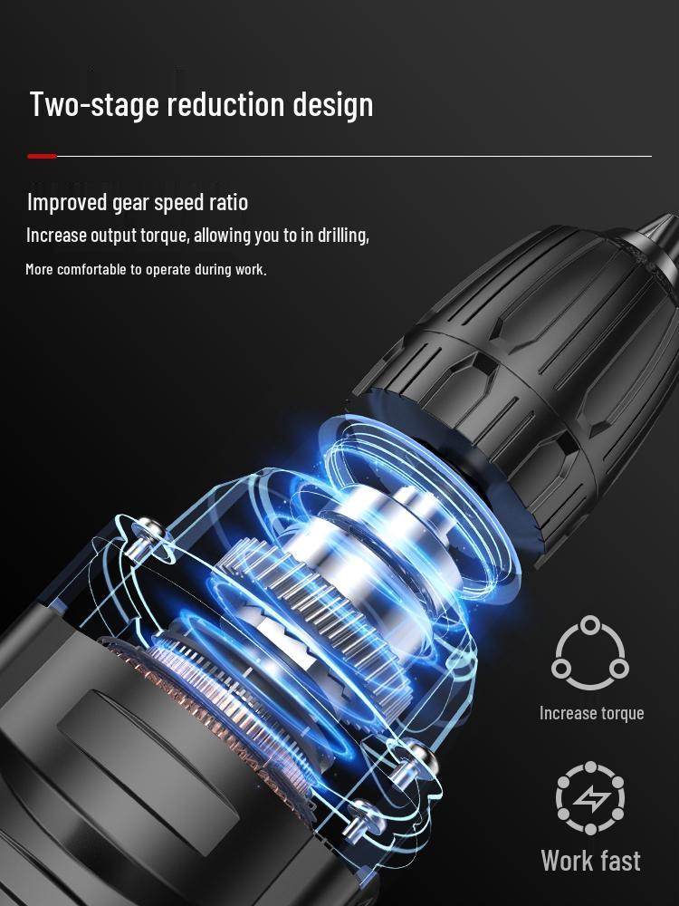 High Power 220V Multifunctional Electric Drill: Hammer, Screwdriver & Wall Driller