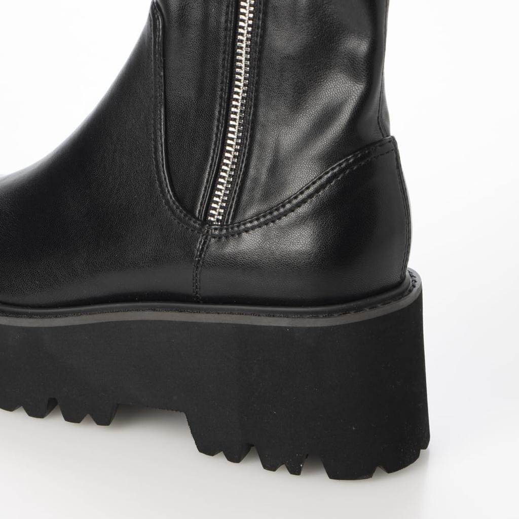 Evol Mode Stiefel, Dicksohlige Stretch-Stiefel mit Seitenreißverschluss