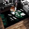 New York Jets Logo Print Area Rug - Soft, Washable Non-Slip Indoor Mat for Office Chairs, Living Room, Home Office Decorative Rug