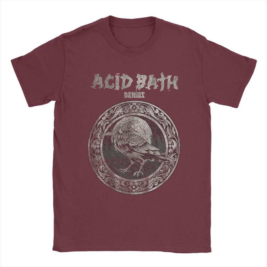 Men's T-Shirts Acid Bath Hipster Pure Cotton Tee Shirt Short Sleeve T Shirts Round Collar Clothing Summer