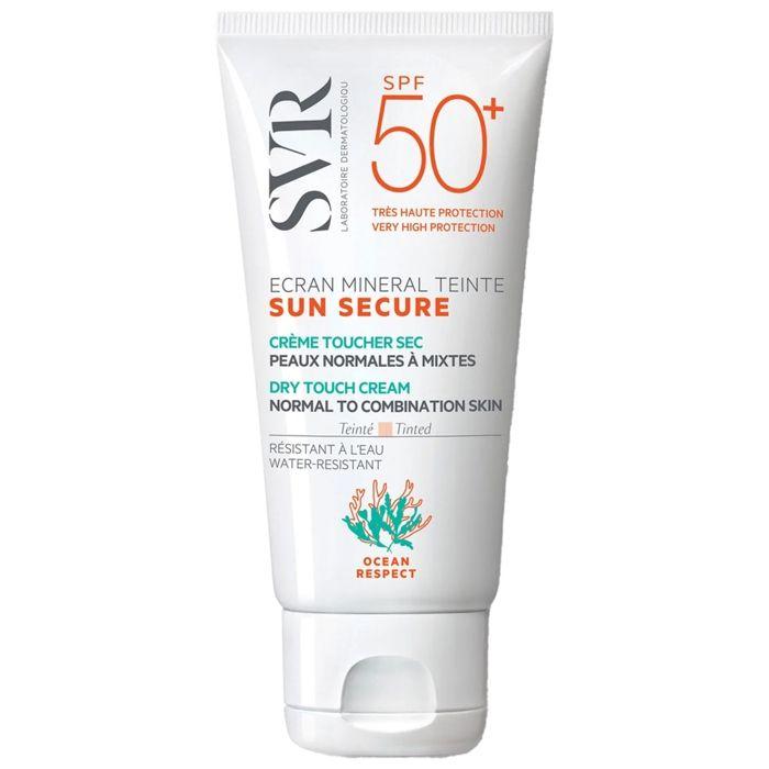 Crème Solaire - SVR - Sun Secure Écran Minéral Teinté - SPF50+ - Peaux Normales À Mixtes - 60g