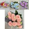 Simulated Floral Basket With Woven Finish For Home Party And Creative Projects