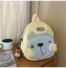 Schoolbag new high-value, fresh and sweet, cute cartoon bear backpack, light travel backpack for grades 1-1 students