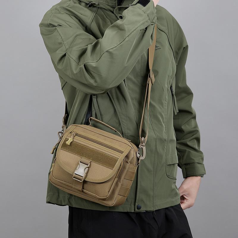 Men's Tactical Camouflage Crossbody Bag -Vintage   Nylon Chest Pack (Vintage Army Sling Bag for Hunting/Outdoors)