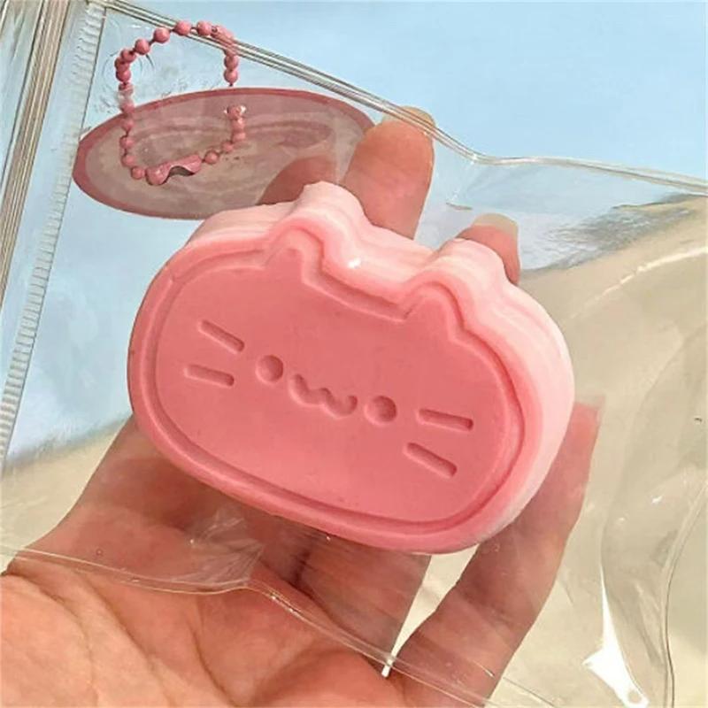 

Липкий Милый Кот Сырный Хлеб ТПР Снятие Стресса Мягкая Сжимаемая Игрушка для Кончиков Пальцев Снимающая Сжатие Декомпрессионная Игрушка с Медленным Отскоком