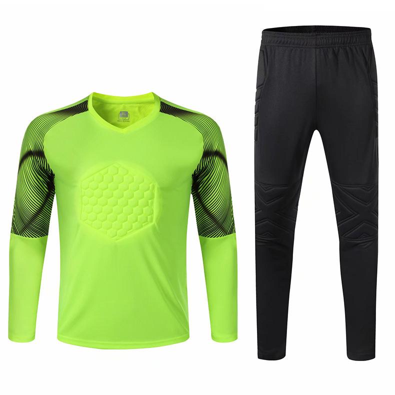 Men's Custom Goalkeeper Long Sleeve Uniform Set for Students - Training & Competition Gear