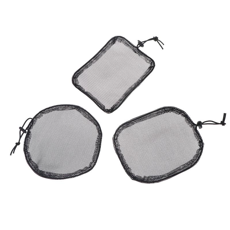 5Pcs Black Elastic Wig Net Breathable Mesh Hair Net With Adjustable Drawstring For Making Puff Bun Wig Tools Women Wig Nets