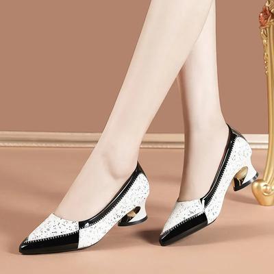 Women Fashion Pluls Size High Quality Spring & Summer Square Heel Shoes Lady Sexy Pumps Ga78